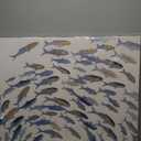 CHUDANHAO Blue and White Wall Decor Animal Decorative Paintings Fish Canvas Wall Art 30"x40" Office Decorations Artwork for Bedroom