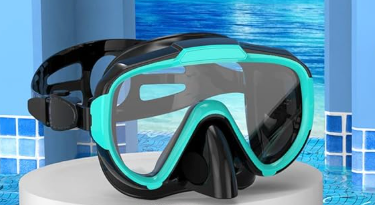 Snorkeling Gear for Adults Men Women View Diving Mask Anti-Fog Anti-Leak(GREEN)