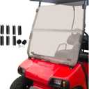 ECOTRIC Tinted Windshield Compatible with 2000.5 to Current Club Car DS Golf Cart Smoke Style Windshield Approximate Dimensions 40"W X 36.5"H Fold Down