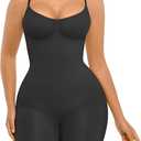 FeelinGirl Shapewear Bodysuit Tummy Control Seamless Sculpting Hip Enhancer Body Shaper for Women (3X-Large-4X-Large, Black)