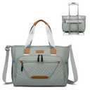 Diaper Bag Tote, Baby Diaper Bag for Mom with 16" Laptop Compartment, Travel Baby Bag for Easy to Carry of Wet Wipe & Bottles (Morandi Grey)