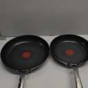 T-Fal x Jamie Oliver Nonstick Coated Stainless Steel Pans 9.5" & 11", Induction Compatible, Oven Safe up to 500F, Chef's Stainless Steel Skillet, Frying Pan, Silver