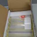 PPH-Sisy Acrylic Sign Holder 8.5 x 11, Double Sided Clear Display Stand, Gold Flyer Holder 8.5 x 11 for Home Office Shop Restaurant 4 Pcs