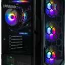 ViprTech Ghost 2.0 Gaming PC - AMD Ryzen 5 5600 (12-LCore 4.4Ghz), RTX 3060 12GB, 32GB DDR4 3200, 1TB NVMe SSD, 600W Gold PSU, VR-Ready, Streaming, WiFi BT, RGB, Win 11, Desktop Computer Black
