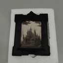SIKOO 2.5x3.5 Vintage Picture Frames Small 2.5x3.5 Gothic Picture Frame with Glass Front for Tabletop and Wall Hanging Victorian Home Decor Gallery Wall Black