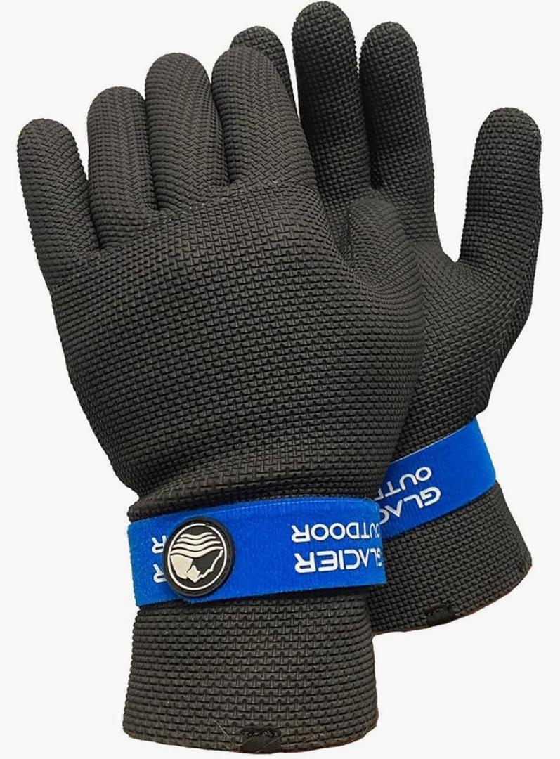 Glacier Glove Kenai Waterproof Full Finger Gloves for Men and Women - Ideal for Ice and Fly Fishing, Outdoors, Kayaking, Surfing, Paddling, Boating
