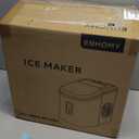 EUHOMY Smart Ice Makers Countertop -26lbs in 24 Hours, 9 Cubes Ready in 8Mins, Self-Cleaning Countertop Ice Maker, Portable Ice Maker with Ice Scoop and Basket, Perfect for Home/Kitchen/Office(Sliver (Stainless Steel Silver)