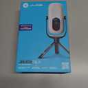 JLab JBuds Talk USB Gaming Streaming Microphone, White, USB-C Output, Cardioid, Omni, Stereo, Bi-Directional, 96k Sample Rate, Volume Control, Gain Control, and Quick Mute, 3.5mm AUX, Plug and Play