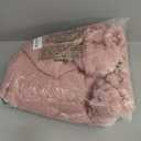 Fleece Throw Blanket for Couch – 3D Ribbed Jacquard Soft and Warm Decorative Fuzzy Blanket – Cozy, Fluffy, Plush Lightweight Pink Throw Blankets for Bed, Sofa, 50x60 inches