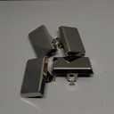 Palonu 4 Pcs Christmas Silver Stocking Holders, Heavy Duty Mantle Hangers with Non-Slip Pad, Weighted Stocking Hooks Christmas Ornaments for Xmas Holiday Fireplace Shelf Window Decoration