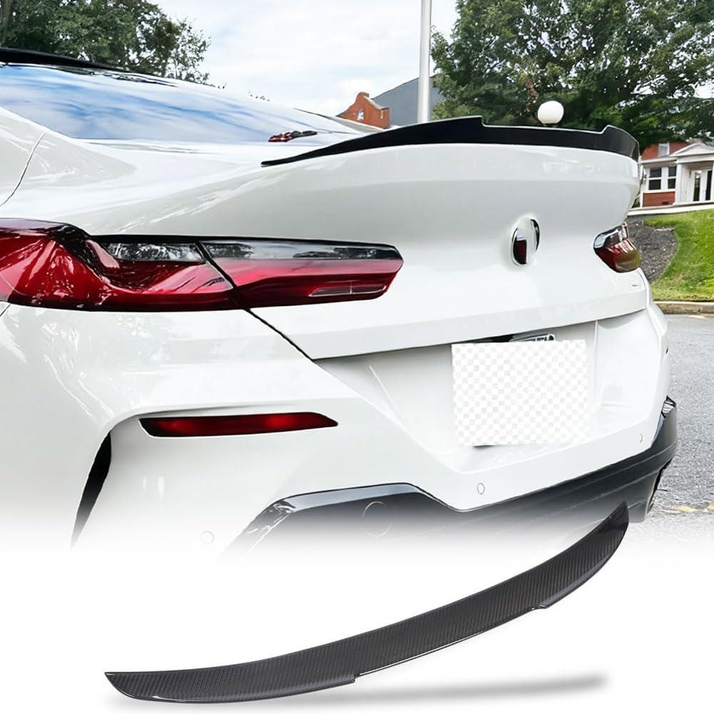 Real Carbon Fiber Trunk Spoiler for BMW 8 Series G16 840i 850i Gran Coupe & F93 M8 2018-2025 840i&840 xDrive Rear Boot Lid Highkick Tail Wing Lip
