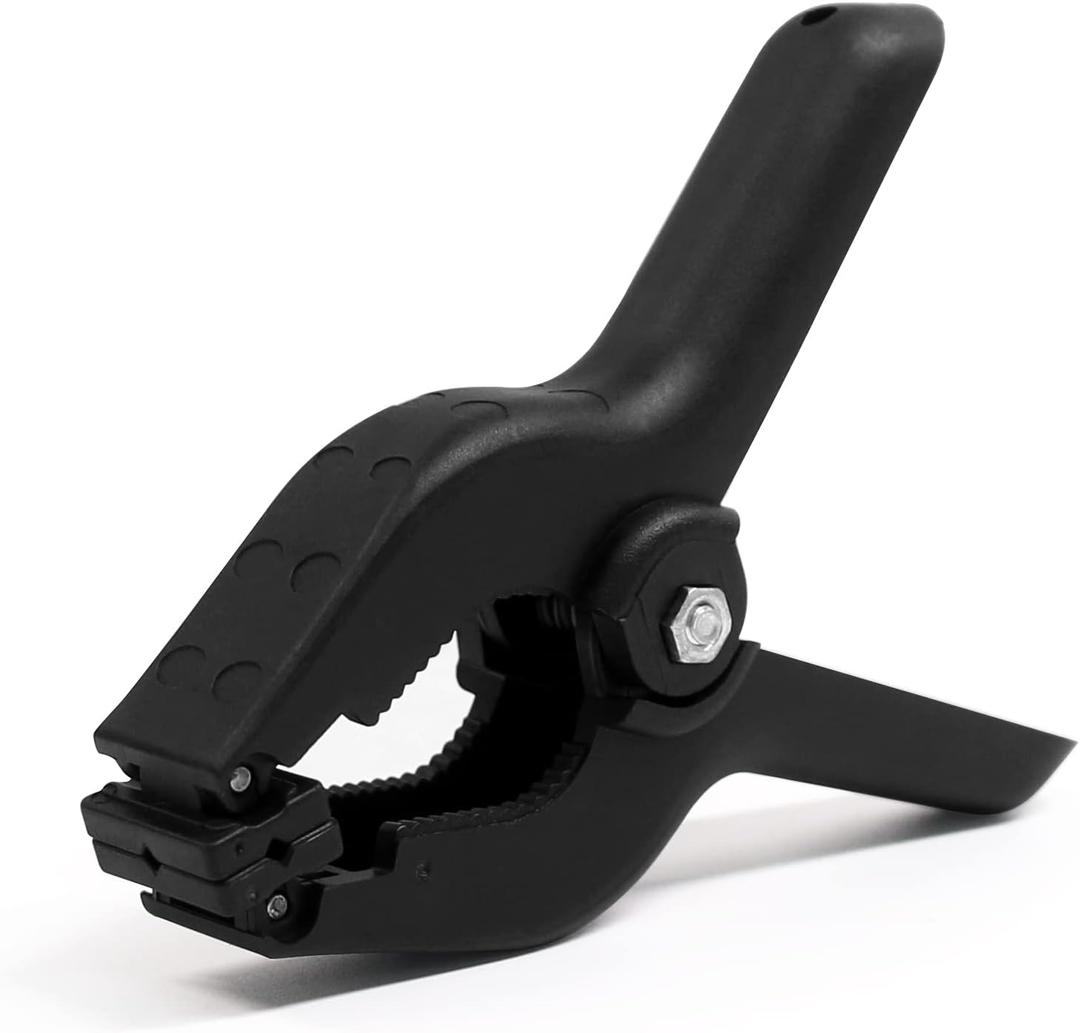 Coideal Black Plastic Spring Clamps, 8 Pack 4.5 Inch Large Nylon Spring Clips Heavy Duty Clamp with Metal Pins for Backdrop Art Crafts Woodworking Background