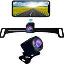 WiFi Backup Camera, Strong 5G WiFi HD1080P Clear Picture, Wide Angle Rearview Reversing Back up Camera,License Plate Waterproof Reverse Rear View Camera for Car Pickup SUV Sedan Vehicle iPhone etc