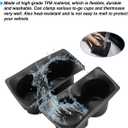 Autorder Door Side Cup Holder Insert for 2019-2025 Dodge Ram 1500 2500 3500 Accessories Water Cup Holders Door Organizer Handle Pocket Tray