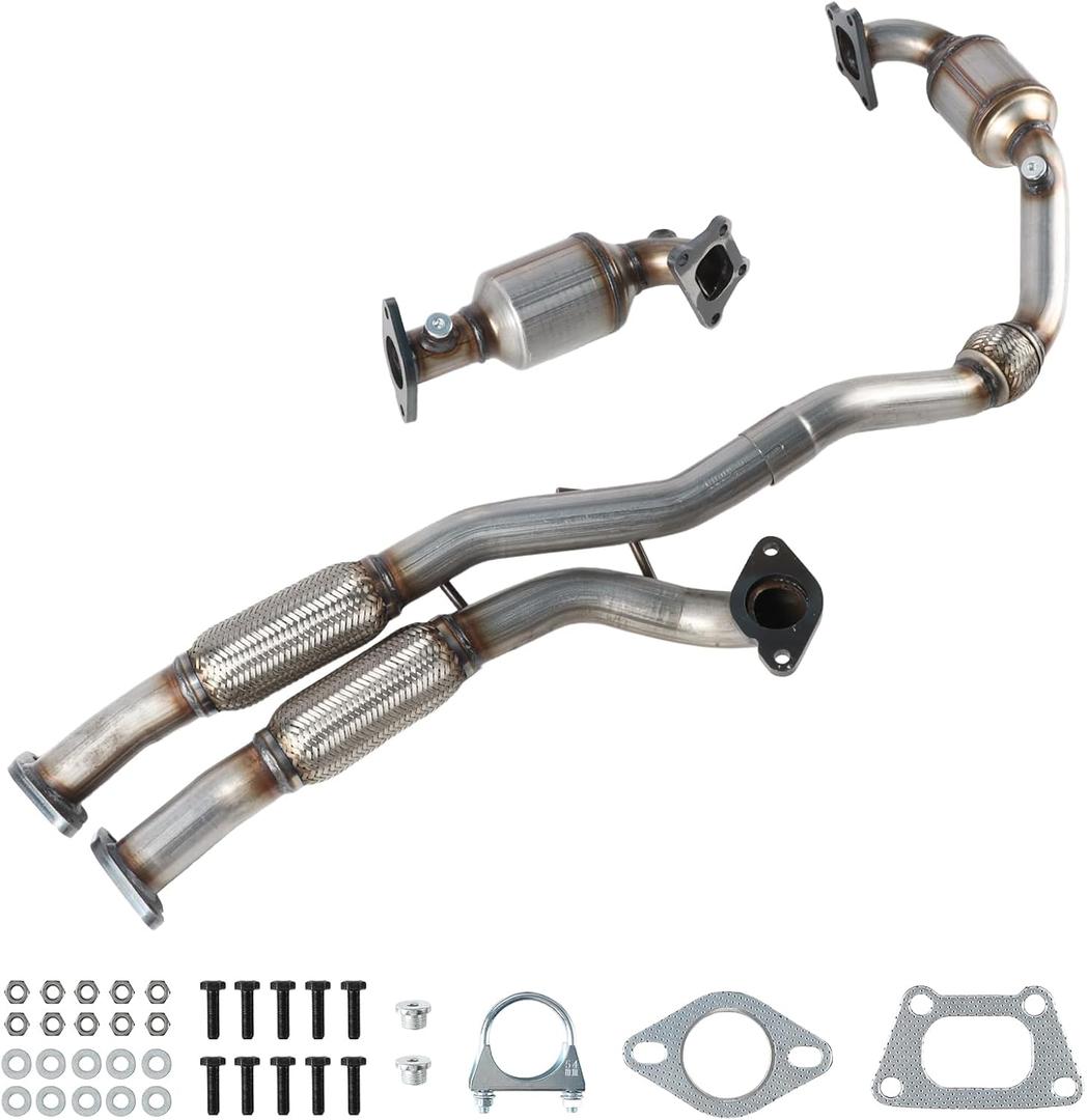 Front & Rear Catalytic Converter&Flex Pipes Set Compatible with 2012-2016 For Cadillac SRX 3.6L, Replace# SRX12-16, SRX12-16-2