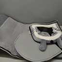 Jiupety Cat Houses for Indoor Cats, Cave Bed with Door Curtain Design, Cute Portable Beds with Reversible Washable Cushion, S Size Up to 6 lb Cat and 4 lb Dog, Non-Slip Bottom, Grey