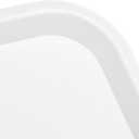MANCHAP 12 Pack 13.8 x 10.6 Inch White Fast Food Tray, Rectangular Restaurant Serving Trays, Plastic Cafeteria Trays Food Trays for Restaurant, Coffee Shop