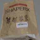 SHAPERX Hourglass Leggings 360 Compression 2 Sizes Look Full Body Shaper Breathable No Roll Down, L/XL