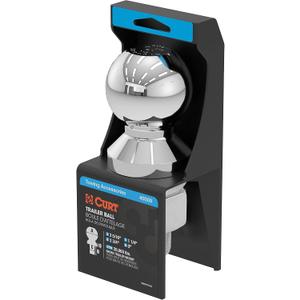 CURT 40009 Chrome Trailer Hitch Ball, 20,000 lbs, 2-5/16-Inch Diameter, 1-1/4 x 2-3/4-Inch Shank