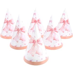 CANREVEL Party Hats for Adult, Birthday Headwear, Party Decorations Supply for Women Men (Bow - 12 Pcs)