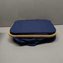 LONBET Laundry Basket with Lid, Made from Breathable Fabric | Aesthetic Clothes Hampers for Laundry with Side Handles & Sturdy Bamboo Frame (26 Gallons - Single, Blue)