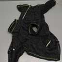 Cyeollo Dog Coat Fleece Dog Jacket Reflective Sweater Zipper Pet Clothes with D Ring Dogs Winter Coat for Medium Dogs (XX-Large) Dark Grey