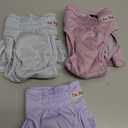 Female Dogs Diapers Belly Bands(3Pack), Washable Reusable Female Skirt Doggy Wraps Panties for Doggie Puppy Pooping Potty Training Incontinence Marking Pañal para Perro Morandi Pink Purple Blue, Size: Small