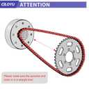 Red 35 Chain Compatible with Mini Bike Coleman CT100U CC100X Baja DB30 Motovox MBX10 MBX11 Predator 79cc 97cc 100cc Mega Moto MM-B80 105cc Powersports Parts 140 Link 35 Chain Breaker