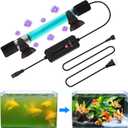 Clean Light for Aquarium13 W Fish Tank Clean Light with Timer,Aquarium Green Killing Waterproof Clean Submersible Lamp for Pond,Swimming Pool,Indoor