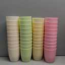 Patelai 80 Pcs Wheat Straw Reusable Cups 10 oz Unbreakable Plastic Drinking Cup Dishwasher Safe Cup Tumblers Chip Resistant Tumbler for Camping Dishwasher Kitchen(10 Colors)