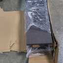 Zinus Shalini Upholstered Platform Bed Frame, Mattress Foundation, Wood Slat Support, No Box Spring Needed, Easy Assembly, Dark Grey, Queen