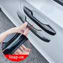 No Adhesive Snap-on Car Door Handle Cover Protector for Honda 11th Gen Civic 2022 2023 2024 2025 2026, Accord CR-V HR-V 2023 2024 2025 2026, Acura Integra 2023~2025 Accessories (1. Glossy Black)