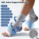 3 Pairs Neuropathy Socks for Women & Men,Nano Comprex Ankle Sleeves Protection Elastic Socks,Soothe Socks for Neuropathy Pain,Anti Fatigue Compression Foot Sleeve Brace Socks