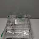 Expandable Over The Sink Dish Drainer Drying Rack In Stainless Steel Metal For Small Kitchen, Counter Space Saving Compact Above Plate Dryer Strainer, Adjustable Hanging Inside Sink Wire Drain Holder