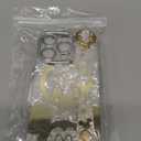 for iPhone 16 Pro Case, Cute Cartoon Mouse Pattern with Wrist Strap Kickstand, Glitter Bling IMD Design, Soft TPU Shockproof Full-Body Protection, for Girls & Women