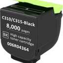 for Xerox C310 C315 Toner Cartridge Black 8000 Pages Extra High Capacity Replacement 006R04364 Compatible 006R04356 Standard Ink Cartridge for Xerox C315DNI C310DNI Color Multifunction Printer (Black)
