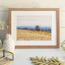 2 x 8.5x11 Picture Frame, Solid Oak Wood 8.5 by 11 Picture Frame with Mat to 6x8(Openning Size is 5.5x7.5), 11x8.5 Natural Oak Frames for Wall and Tabletop Display, Set of 1