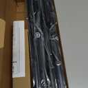 IFELS Heavy Duty Curtain Rods for Windows 66 to 120 Inch,1 Inch Adjustable Black Curtain Rod with Easy Installation and Modern Design,Decorative Long Drapery Rods with Metal Finials (A1,Black,30-120")