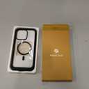 Miracase Magnetic for iPhone 15 Pro Max Case 6.7'' [Compatible with Magsafe] Full-Body Drop Proof Bumper Phone Case for iPhone 15 Pro Max with Built-in 9H Tempered Glass Screen Protector,Black