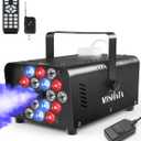 Fog Machines with Lights, MOSFiATA 600W Smoke Machine with 18 RGB LED Lights, 2500 CFM Spray, Remote Control, Perfect for Halloween, Christmas, Wedding, Party, Club, DJ Stage Effect