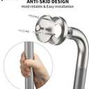2 Pack 32 Inch Brushed Nickel Anti-Slip Knurled Shower Grab Bar