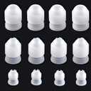 MYUBWTF12 Pieces White Pastry Bag Coupler, Three different sizes Plastic Standard Couplers/Cake Decorating Coupler/Pipe Tip Coupler for piping bags, Icing Nozzles