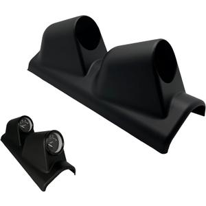 Universal Black 2" 52mm Double 2 Hole Pillar Gauge Pod Holder