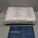 Bedsure 100% Washed Cotton Duvet Cover Queen Size - Bright White Minimalist Cotton Duvet Cover Linen Like for All Seasons - GentleSoft Plain Simple Bedding (Bright White, Queen, 90"x90")