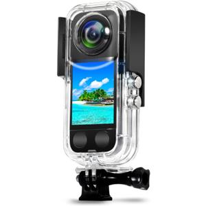 Waterproof Case for Insta 360 one X3 Action Camera, Underwater Diving Protective Housing 40M with Bracket Accessories