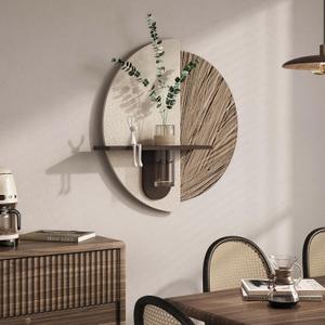 3D Textured Abstract Modern Minimalist Wall Art for Living Room, 24x24 Inch