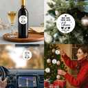 2 x Gifts for Expecting Parents, Expecting Baby Christmas Ceramic Ornaments, and Then There were Three Coming in 2026 Ornaments (Dark Black)