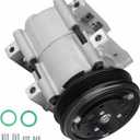 New AC Air Condition Compressor with Clutch for 90-95 Ford E-150 E-250 E-350 Econoline Club Wagon 4.9L 5.0L 5.8L, 90-95 for Ford F150 F250 F350 & Bronco 5.0L 5.8L 7.3L 7.5Lfor 95-98 Ford Windstar 3.8