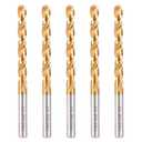 M42 Cobalt Drill Bit Set, Metric 8mm Drill bit 5PCS, Metal Drill bit Set for Steel, Titanium Coated HSS-Co Metal Drill bit Set for Steel,Stainless Steel,Bolt and Stud Removing