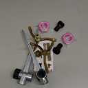 2-Pack Metal Rotating Water Sprinkler for Yard, 360 Degrees Coverage Lawn Sprinklers, Durable Zinc Alloy Base Brass Nozzel for Small Medium Areas